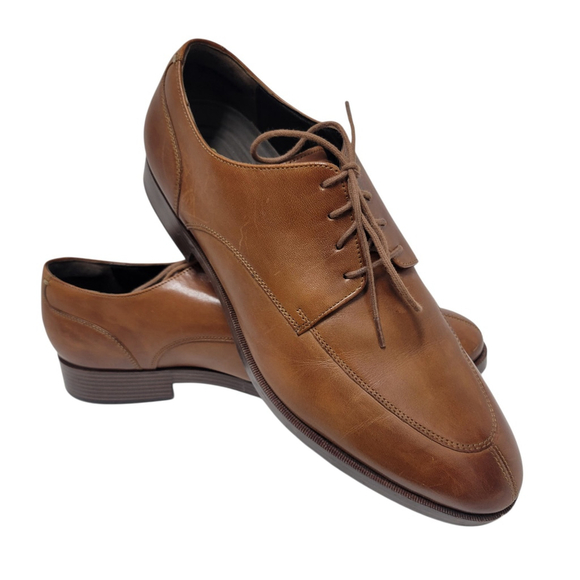 Cole Haan C24157 Grand OS Light Brown Leather Oxford Shoes Men’s Size 10.5M